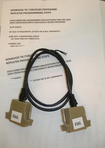 Kenwood TK-7180 TK-8180 Cross-band Repeater Cable (Build Your Own Rptr) - Picture 1 of 4