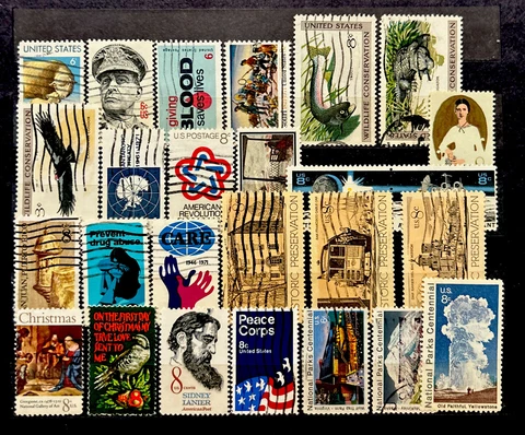 US STAMPS, 26 Different Mix Condition Year 1971-72 (2799)F Cover
