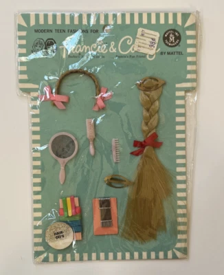 Muñeca Barbie vintage, Francie & Casey pelo dos accesorios paquete nuevo, precio original sin usar, en caja original sin usar, en paquete, Foto 1 de 4