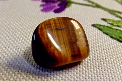 Tiger Eye Gemstone  Button (4167) - Image 1 of 4