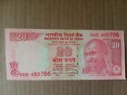 Rs 20/-India Banknote Telescopic Number LUCKY serial number 786 GEM UNC UNIQUE!