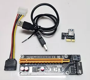 PCI-E Riser Card 1X to 16X Powered USB 3.0 GPU MODEL: PCE164P-N03 Ver 006 - Picture 1 of 2