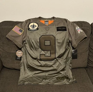 Nike Authentic New Orleans Saints Drew Brees Salute To Service Jersey Men's Sz S - Picture 1 of 7