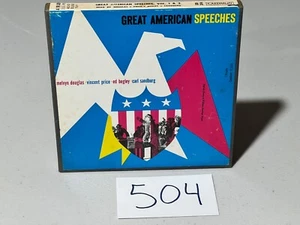 Great American Speeches, Vincent Price, RTR 1/4" tape 3.75 IPS, Caedmon - Picture 1 of 6