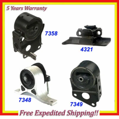 Engine Motor & Trans Mount Set 4PCS for 2003-2007 Nissan Murano 3.5L 2WD M248 - Image 1 of 4