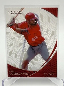 2022 Panini Chronicles Clear Vision Card #7 Paul Goldschmidt STL Cardinals - Picture 1 of 8