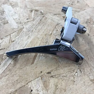 Vintage Suntour Ole Front Derailleur White Bottom Pull 28.6 mm Double Road Bike  - Picture 1 of 4