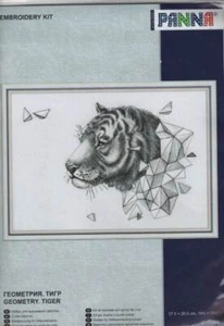 NUEVO KIT DE BORDADO PANNA GEOMETRÍA TIGRE - Imagen 1 de 2