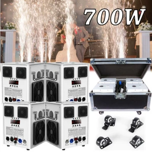 Máquina de chispas frías 700 W máquina de fuegos artificiales efecto escenario DJ boda DMX y estuche de vuelo - Imagen 1 de 22
