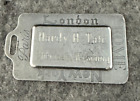 Étiquette bagage en argent sterling S. KIRK & SON-Paris-Rome-Londres-New York