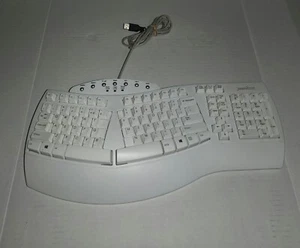 Perixx Periboard-612 White Wired Ergonomic Split Keyboard Used - Picture 1 of 2