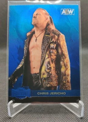 2022 SkyBox Metal Universe AEW #18 CHRIS JERICHO BLUE SP wrestling card - Image 1 of 2