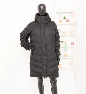 BERGANS Marikollen Down Lady Parka Hooded Long Puffer Jacket Black Coat L - Bild 1 von 11