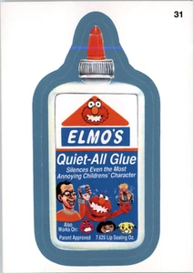 WACKY TRADING CARD ELMO'S QUIET ALL GLUE # 31 FREE SHIPPING - Picture 1 of 2