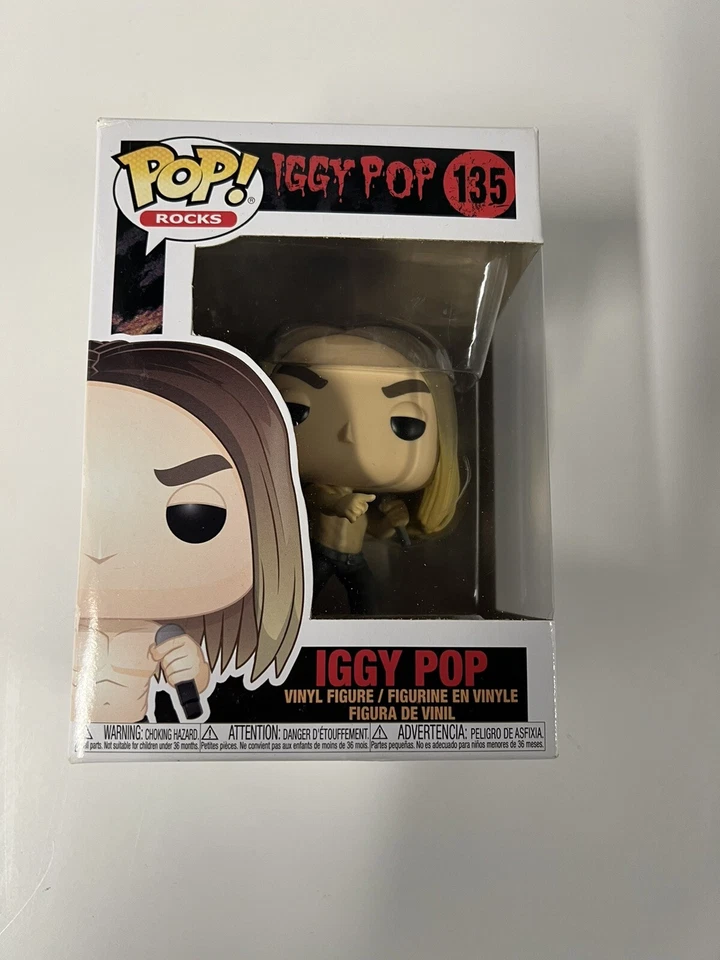 POP VINYL IGGY POP FUNKO Pop Rocks #135 Preowned in excellent condition Foto 1 de 2
