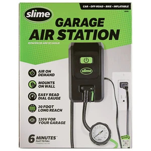 Slime Garage Air Inflation Station 120 Volts Tire Inflator Tire Pump - 40081 - Picture 1 of 8