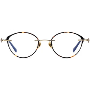 Leichte randlose Brille für Damen oval markanter Acetatrand Stil Brillengestell - Bild 1 von 23