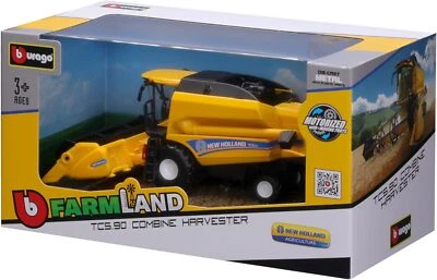 Bburago Farm Land New Holland TC5.90 Combine Harvester with Working Grain Header - Image 1 of 3