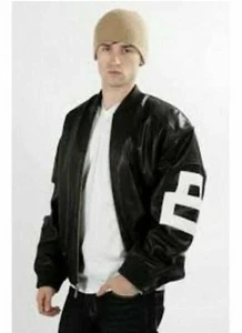 8 Ball Lederjacke schwarz Lederjacke Bomberjacke - Bild 1 von 3