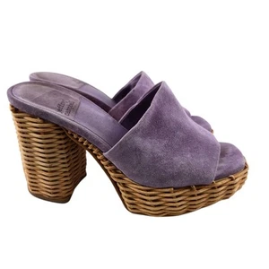 Jeffrey Campbell Plateau Heels Damen 5 Korb Flieder Lila Wildleder Küste Boho - Bild 1 von 11