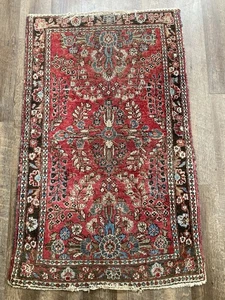 Antiker Wollteppich Carpet Tribal Handarbeit Kunst - Bild 1 von 12