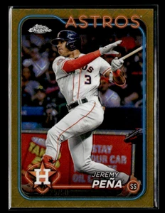 Jeremy Pena 2024 Topps Chrome Gold Logofractor Refractor 25/50 #244 - Picture 1 of 2