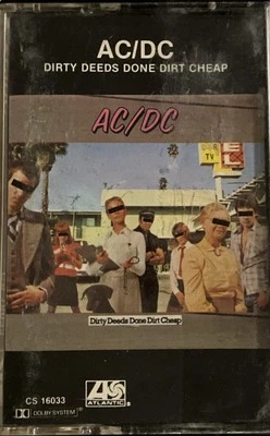 AC/DC - Dirty Deeds Done Dirt Cheap Cassette 1981 Atlantic – CS 16033 - Image 1 of 3