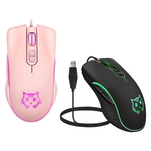 Mouse from USB wired cute breathing lights 6 RGB Ergonomic Mouse non -slip mouse - Picture 1 of 15