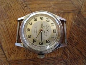 Vintage Used Steel IMPEC Spécial 51 Manual Watch Cal. Jeambrun 23D. For parts. - Bild 1 von 20