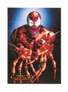 1996 Spider-Man Premium CARNAGE Canvas Chase Card 1 of 6 - Picture 1 of 1
