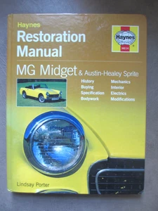 Haynes MG Midget and Austin-Healey Sprite Restoration Manual Lindsay Porter VGC - Foto 1 di 7