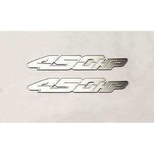 Deluxe Badges 450HP&Brushed Trim 2p for 17 F-150 SVT Raptor [Stainless/Polished] - Picture 1 of 3