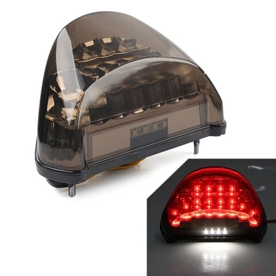 Tail Light Brake Light Turn Signals For Kawasaki Ninja ZX-12R 2000-2005 Black - Image 1 of 4