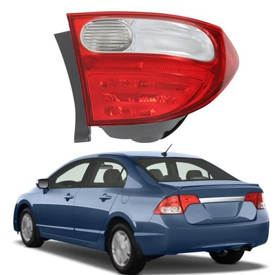 Rear Tail Light Tail Lamp Assy Left Driver Side For 2009 2010 2011 Honda Civic Foto 1 de 4