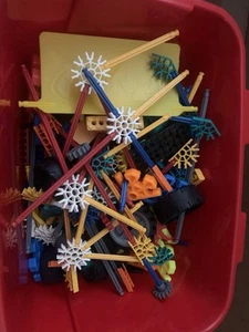 K’nex Replacement Mixed Parts 3lbs 14oz  Comes With Original Red Tub - Picture 1 of 7