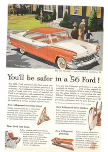 1956 Ford Victoria Magazin Autoanzeige National Geographic Magazine - Bild 1 von 2