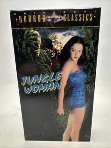 JUNGLE WOMAN - HORROR CLASSICS VHS VIDEO MOVIE, EVELYN ANKERS, J. CARROL NAISH - Picture 1 of 24