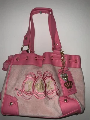 Juicy Couture Lovers Club Daydreamer Tote Pink Diamond Card Wallet Viral Bag NWT - Image 1 of 4