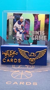 2024-25 Skybox Metal Universe Evan Bouchard Points Per Game Edmonton Oilers - Picture 1 of 2