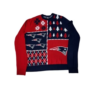NFL Team Apparel New England Patriots Weihnachtspullover Herren XL Extra Large - Bild 1 von 7
