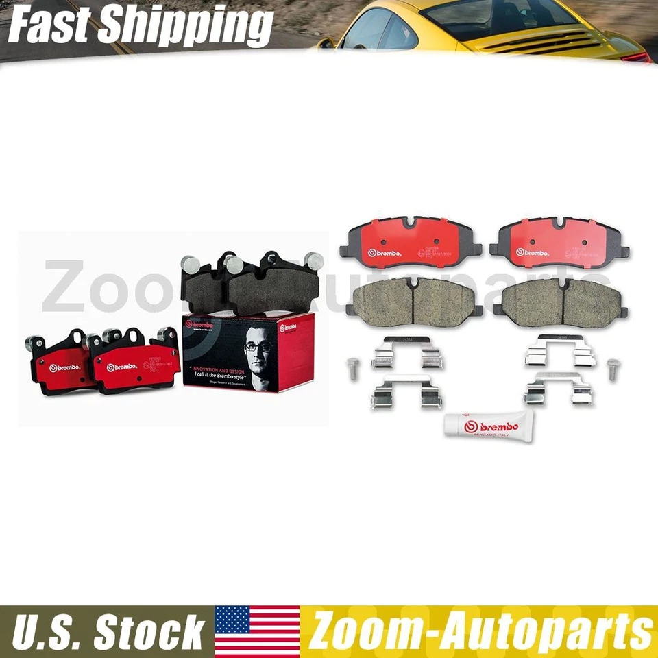 Kit de pastillas de freno delanteras traseras Brembo OE para Land Rover LR3 2005 2006 2007 2008 2009 Foto 1 de 4