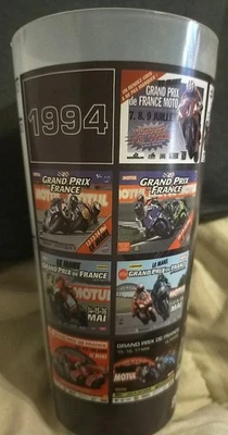Ancien GOBELET ECO CUP / GP Grand Prix FRANCE MOTO LE MANS  1994 Décor Affiches - Photo 1/3