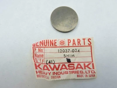 12037-024 NOS Kawasaki Tappet Shim, 3.15T KL600-A1 KLX650-A1 KL650-A12 Y716m Foto 1 de 4