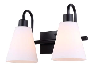 Canarm IVL1132A02 Wyler 2 Light 16"W Vanity Light - Black - Picture 1 of 1