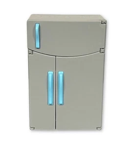Teenie Tinies Mini Toy Refrigerator For Mini Brands Dollhouse Accessory Grey - Picture 1 of 6