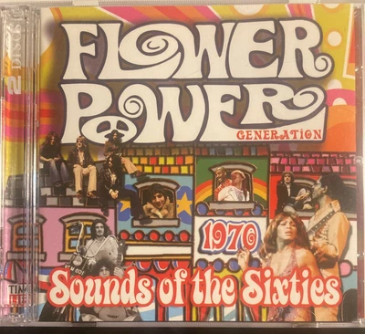 SOUNDS OF THE SIXTIES: 1970 - Various 2 x CD 2005 Time Life Flower Power  - Image 1 of 2