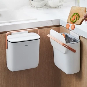 With Lid Hanging Trash Bin Kitchen Compost Bin for Kitchen Living Room - Picture 1 of 13