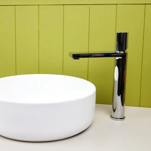 Flode Limingen High Rise Basin Mixer Tap | Chrome | Tall Mono Deck Mounted - Picture 1 of 7