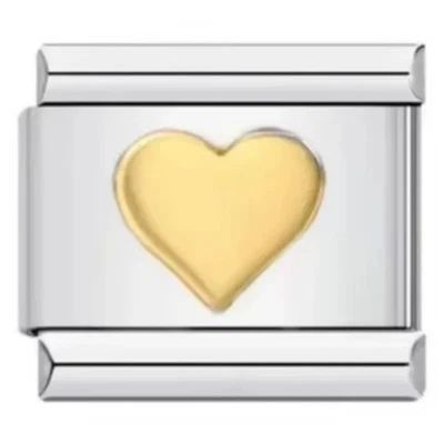 Gold Tone Link Bracelet Women Stainless Steel Modular Letter Adjustable Jewelry - Image 1 of 4