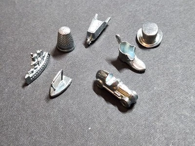2008 Monopoly Game Replacement Pieces Parts ~ Incomplete Tokens Movers - Image 1 of 3